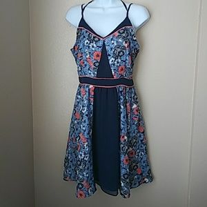 Lauren Conrad Flower Print Summer Dress. Size 12